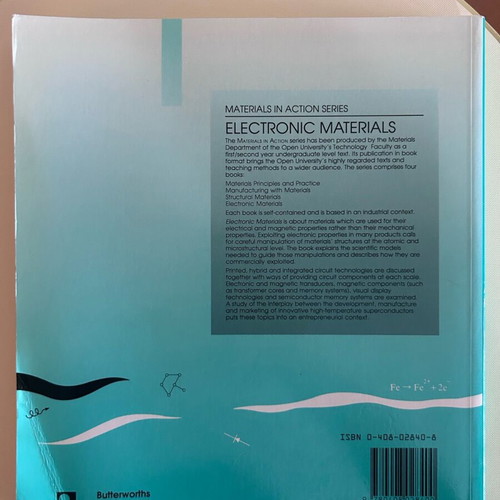 Electronic Materials book like new, Foundations of Modern Electronics