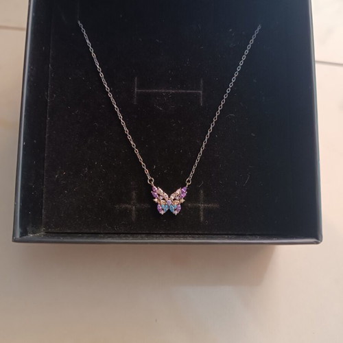 Jools Butterfly Necklace Silver 925 New with Stones