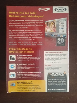 Magix Rescue Your Videotapes λογισμικό σφραγισμένο, καινούργιο