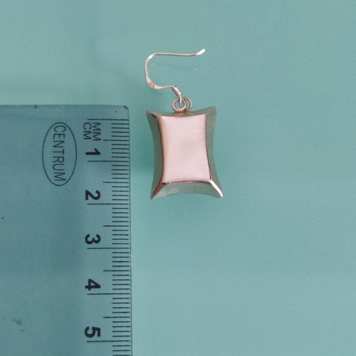Silver 925 handmade Gianniotika dangling earrings with mother of pearl new