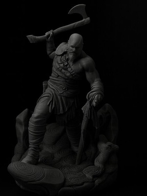 Kratos 3D Printed Figure new