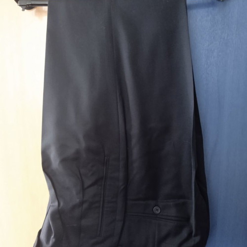 Men's suit used, dark blue, summer fabric, size 48