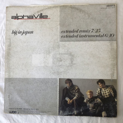 Alphaville Big in Japan 12" vinyl 1984, pop