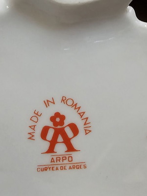 Фигурка свещник тройна от порцелан Arpo винтидж, като нова