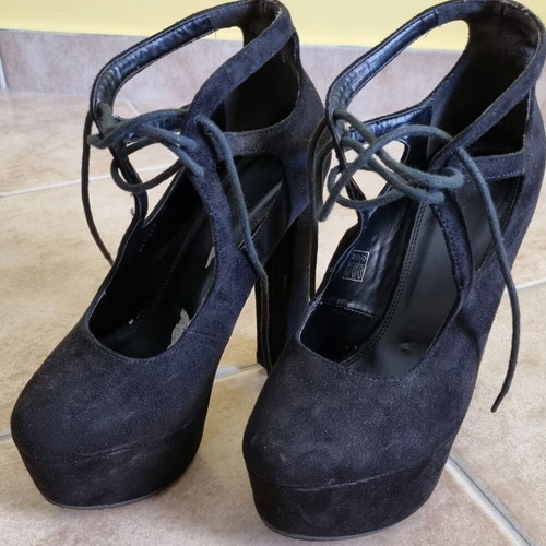 Migato suede ankle boots size 38, black