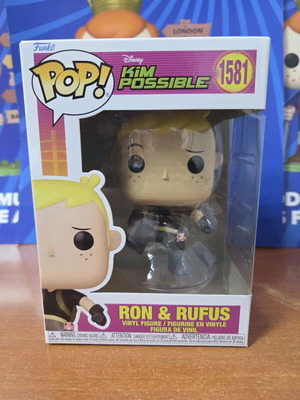 Funko Pop Disney Kim Possible 1581 Ron and Rufus new figure
