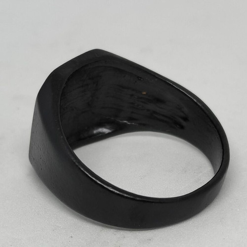 Men's ring black geometric design size 12 like new