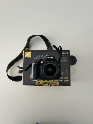 Nikon D3400 DSLR camera with 18-55mm lens