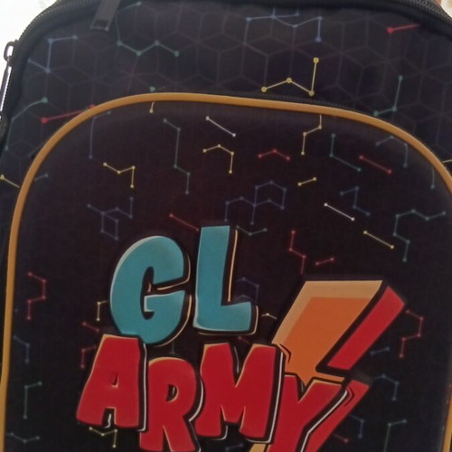 GL ARMY School Bag used with wheels and 3 compartments