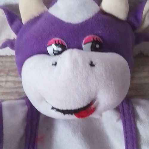 Collectible plush Milka cow hand puppet like new