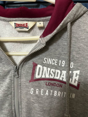 Lonsdale Lintmill Ανδρική Ζακέτα Καινούργια, Μέγεθος S, Γκρι