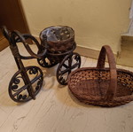 Wicker decorative baskets, set or separate