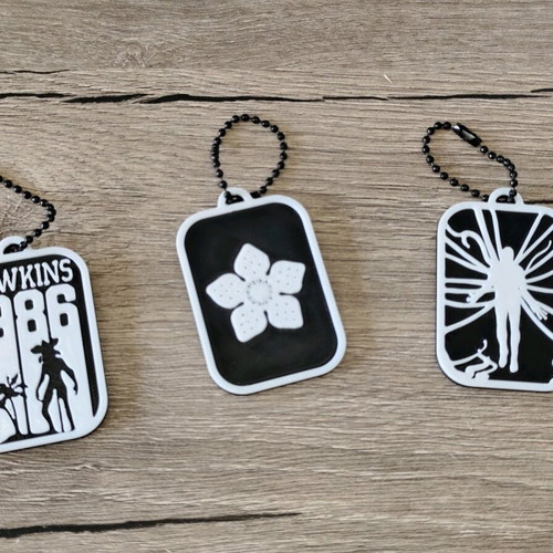 Stranger Things Keychain Set 3 pcs New