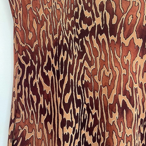 Y2K midi dress leopard print vintage, like new, lined