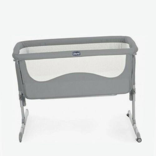 Chicco Next2Me crib gray used with side opening