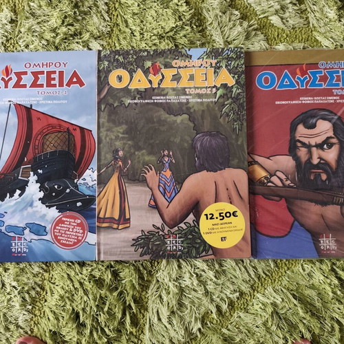 Homer's Odyssey book series new, texts by Kostas Simenos