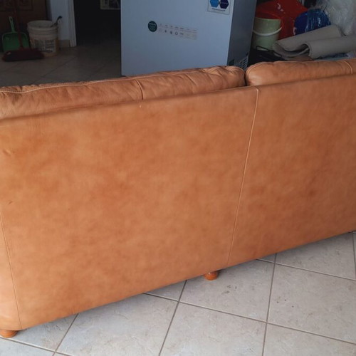 Leather sofa Cierre Imbottiti used, brown, 3 seats