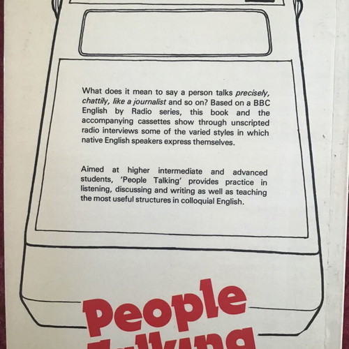 People Talking book used, English