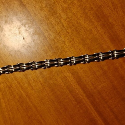 Visetti men's bracelet used, black gold and silver tones