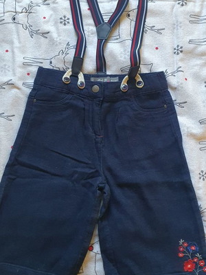 Orchestra children's zip culottes used 100% cotton with suspenders for 4 years