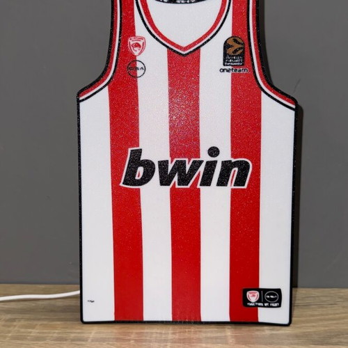 Decorative lamp basketball jersey style Olympiacos new