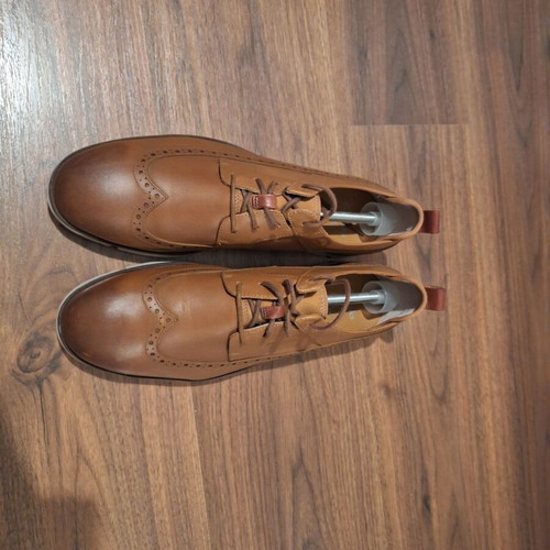 Clarks Trigenic shoes brown like new, genuine leather, size 45
