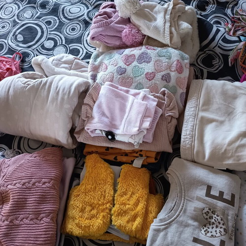 Baby clothes for 0-10 months like new, girl set with sleeping bag and jackets