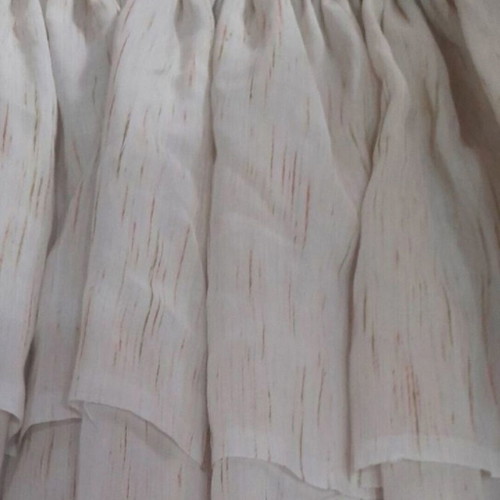 Ecru curtain with honey details, like new, ready sewn
