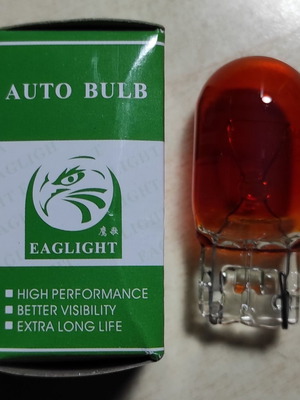 Λαμπα T20 12V 21W πορτοκαλή μονοπολική καινούργια