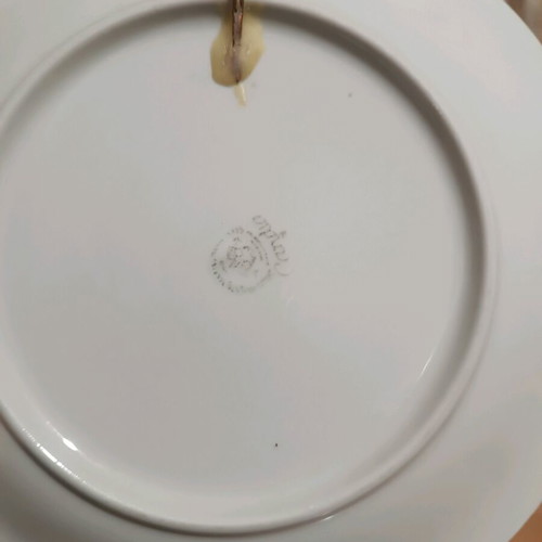 Candia vintage decorative plates set of 2 20cm romantic scene like new