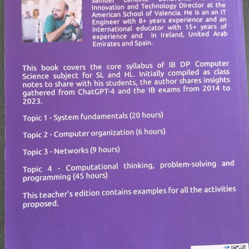 IB DP Core Computer Science Class Notes New, Teacher’s Edition
