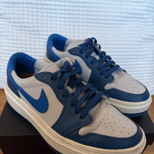 Air Jordan 1 Elevate Low shoes used, size 40.5, white and blue