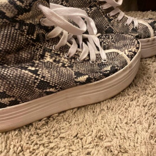 Platform sneakers Jeffrey Campbell like new, snake effect, size 41