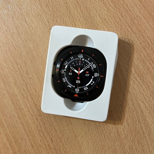 Samsung Galaxy Watch Ultra 47mm Protective Case Cover new, black with orange accents