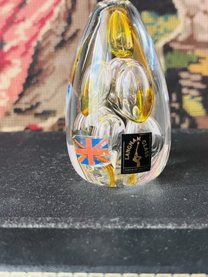 Langham Glass Paul Miller Collectible Glass Paperweight like new