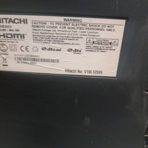 Hitachi 32 smart TV used