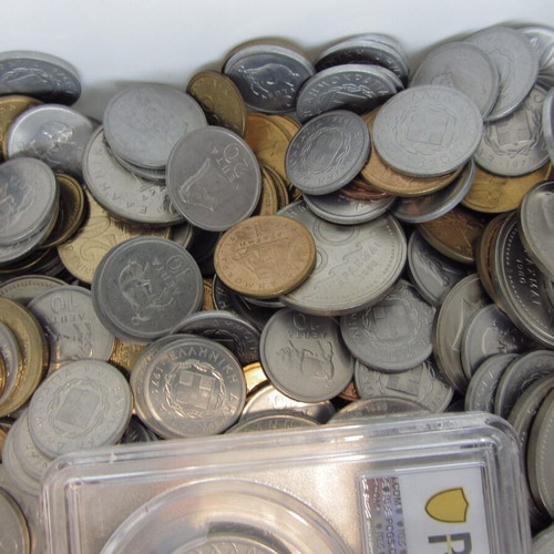 Greek coins 1 kilo unused and PCGS certified