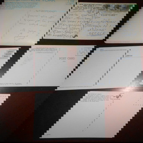 Νέα Υόρκη Άγαλμα της Ελευθερίας 5 κάρτες μεταχειρισμένες, όλες μαζί