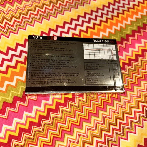 Raks HD-X 60 cassette sealed, 1988 Turkey