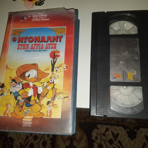 Donald Duck Goes West VHS tape used, 1989, animated