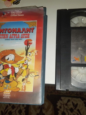 Donald Duck Goes West VHS tape used, 1989, animated