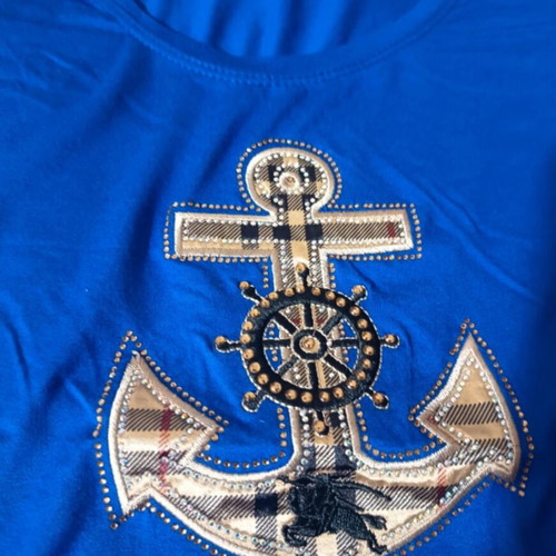 Burberry women's blouse new, size S, blue