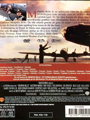 Memphis Belle DVD μεταχειρισμένο, δράμα περιπέτεια με υπότιτλους