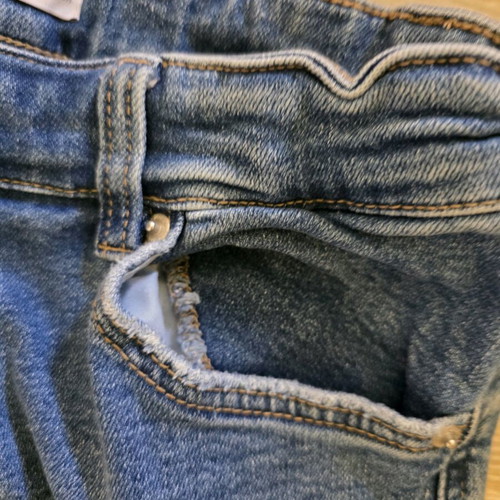 Zara jeans used for 13-14 years, blue with utility pockets