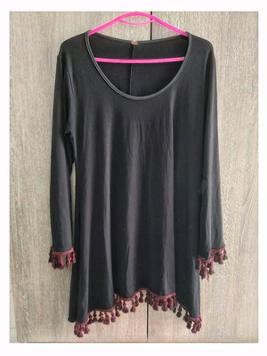 Blouse one size black like new