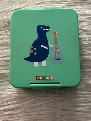 Penny Scallan Mini Bento Box “Dino Rock” children's food container used