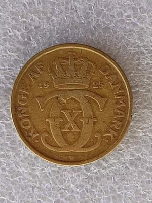 Denmark 1 Krone coin 1925, aluminum-bronze