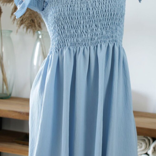 Off Shoulder Dress Blue New Size S