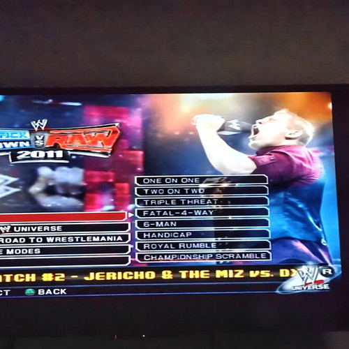 Smackdown Vs Raw 2011 PS2 game used, fighting genre