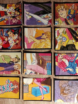 Αυτοκόλλητα και φακελάκια Barbie Rock Star 1986 μεταχειρισμένα, Panini